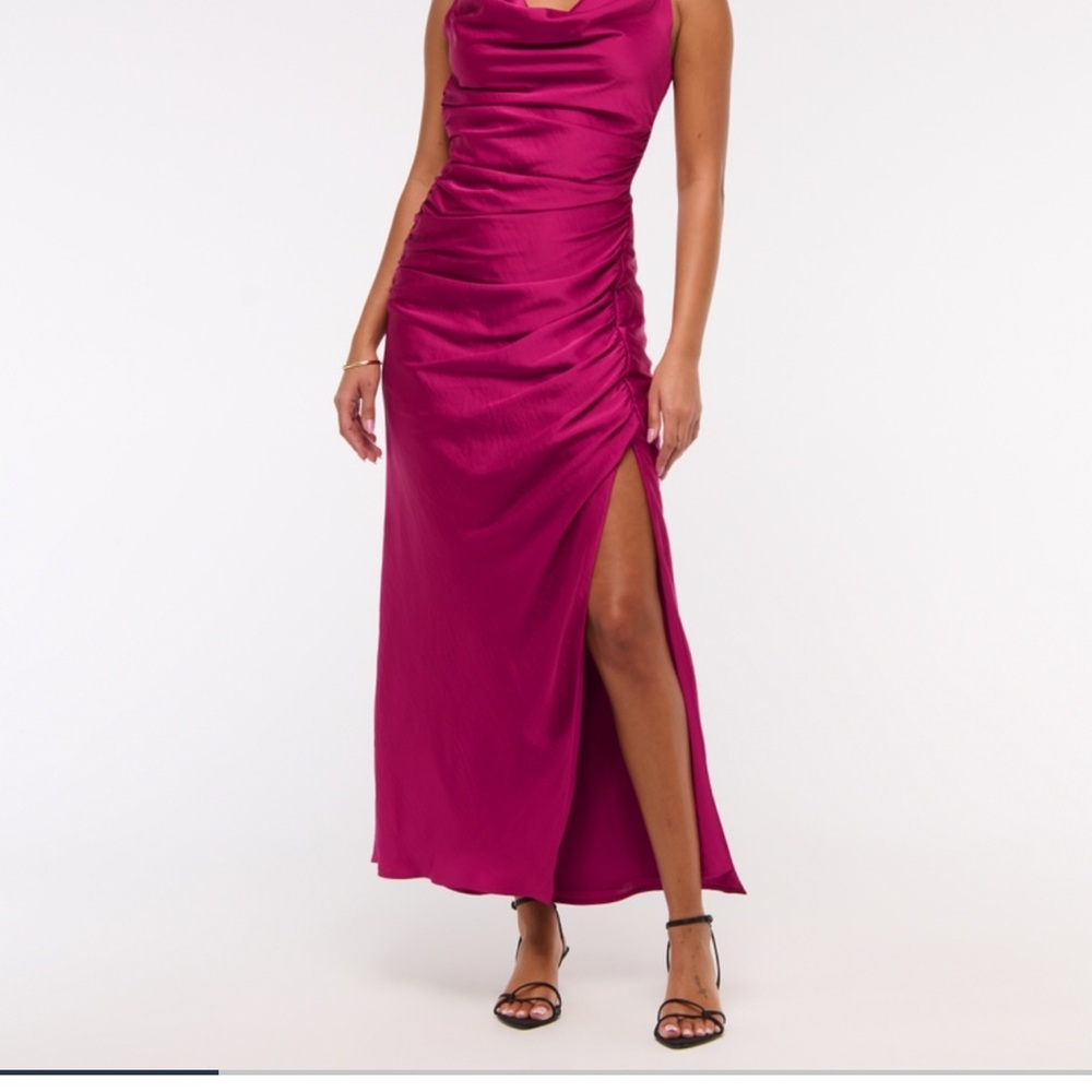 Abercrombie Cowl neck draped Maxi